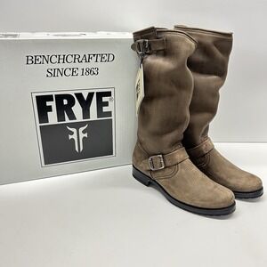 Frye Veronica Slouch 77618 Women's Size 8 Brown Leather Riding Boots NWT